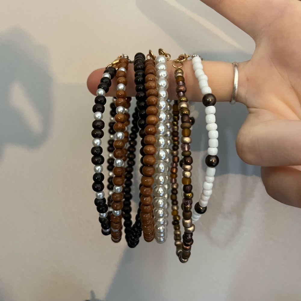 Handmade Set of Anklets
